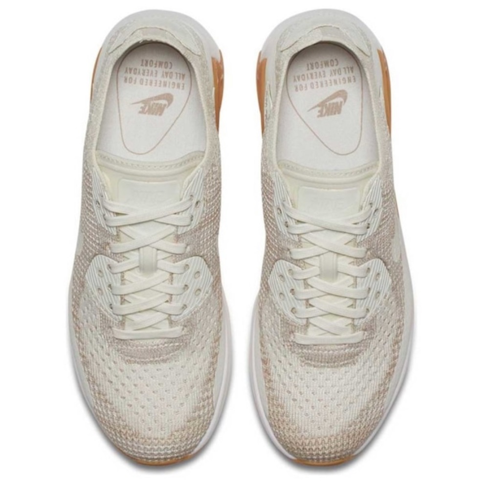 NWTNike Air Max 90 Ultra Flyknit  Sail WMNS - Picture 7 of 8